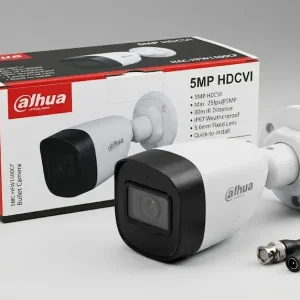 Dahua DH-HAC-HFW1500CP – 5MP Bullet Camera with Audio, Night Vision, Fixed Lens