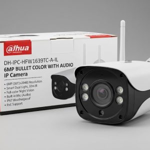 DAHUA DH-IPC-HFW1639TC-A-IL 6MP WIZCOLOR IP BULLET CAMERA WITH AUDIO