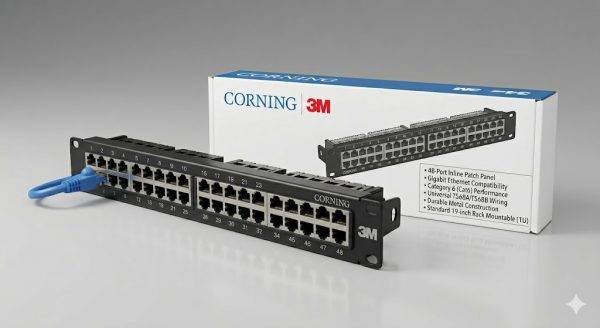 Corning 3M 48 Port Rack Mount Network Patch Panel (Cat5e/Cat6) – KUN ...