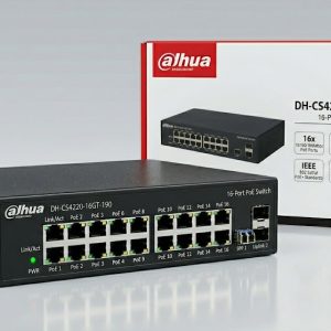 Dahua DH‑CS4220‑16GT‑190 20‑Port Cloud‑Managed Gigabit PoE Switch (16 PoE + 4 Uplink)