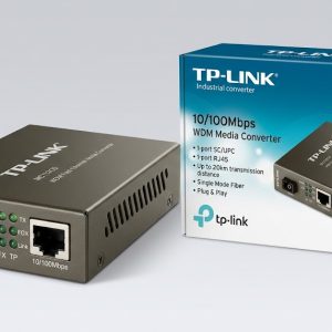 TP-Link MC112CS 10/100Mbps WDM Single Fiber Media Converter (20KM)