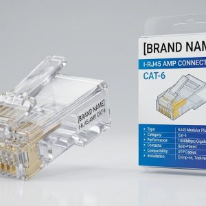 RJ45 AMP Cat6 Ethernet Connector for High-Speed Networking
