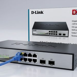 D‑Link DGS‑1210‑10 8‑Port Gigabit Smart Managed Switch