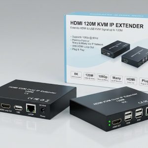 HDMI 120M KVM IP Extender Over Network with USB Control