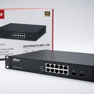 Dahua DH‑PFS4210‑8GT‑150 8‑Port Gigabit PoE Managed Switch (150 W)