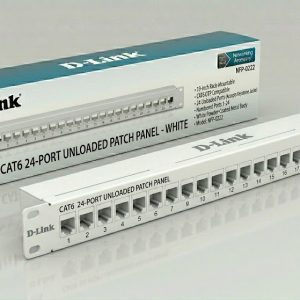 D-Link 24 Port Unloaded Cat6 Patch Panel 19” Rack Mount (UTP)