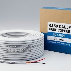 RG59 CCTV Cable Pure Copper 80 Yard 32 Jaal High Quality Security Cable