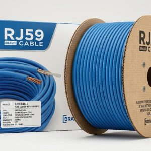 RG59 CCTV Cable Pure Copper Fiber PVC 80 Yard High Quality Security Cable
