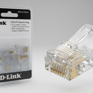 D-Link Cat6 RJ45 Pure Copper Modular Plug NPG-C61TRA501 for LAN Cables