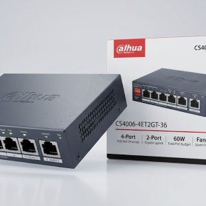 Dahua CS4006‑4ET2GT‑36 6‑Port Cloud‑Managed PoE Switch (4 PoE + 2 Uplink)