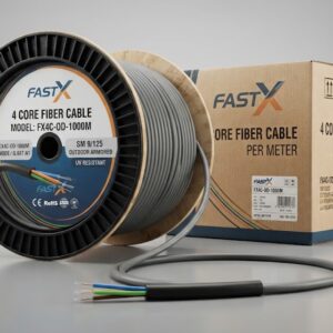 FASTX 4 Core Fiber Optic Cable – Per Meter