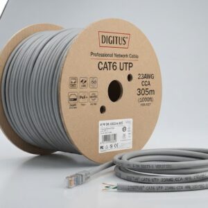 DIGITUS CAT6 UTP 23AWG CCA Open Cable – Per Feet
