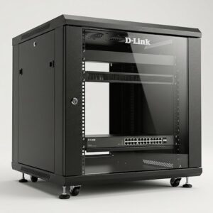 D-Link 12U 600×600mm Wall-Mount Network Rack – NWR-12U-6060-BL-GL