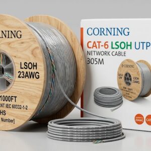 Corning Everon CAT6 U/UTP 23AWG LSZH Network Cable – Gray, 305m
